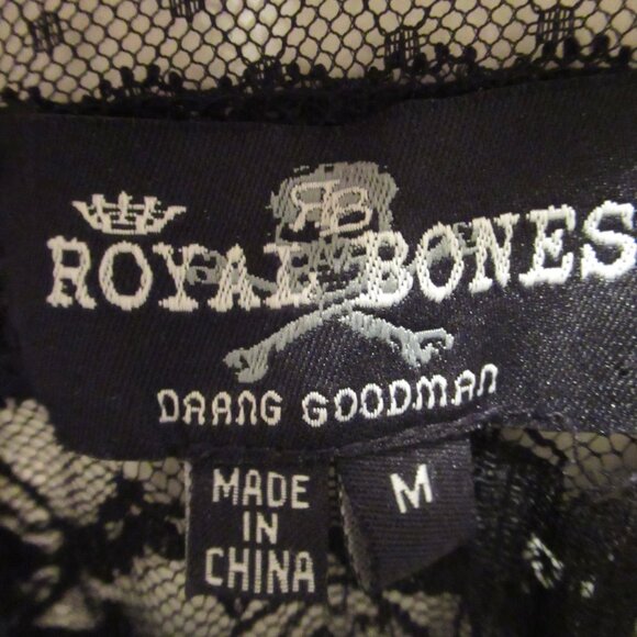 Royal Bones / Daang Goodman Black Lace Slip Dress, Medium Hot Topic - Picture 9 of 11